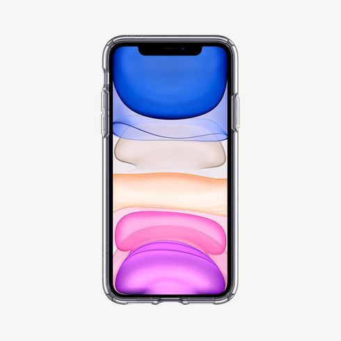 075CS27135 - iPhone 11 Pro Max Case Ultra Hybrid in crystal clear showing the back